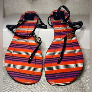 Tory Burch Multi-Color Sandals – Like New, Size 9 with Dust Bag